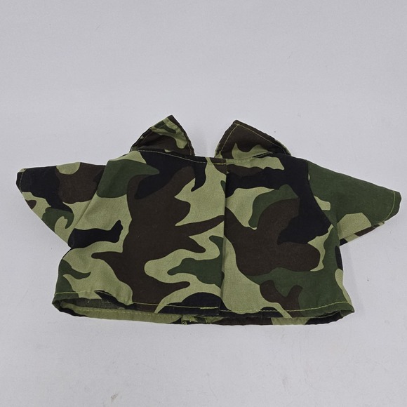 Build a Bear Green Camo Army Uniform Button Up Shirt Camouflage - Picture 3 of 4